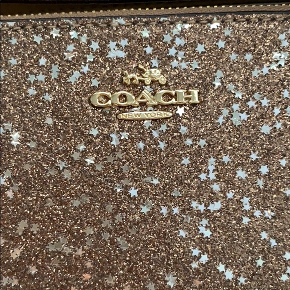 Coach gold glitter wristlet. 🔅make offer! 🔅 - Picture 3 of 6